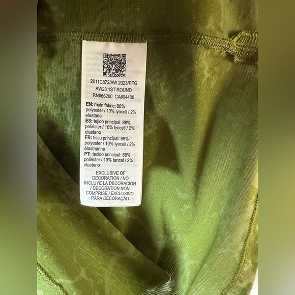 ASICS Green Quarter Zip Short Sleeve Running Shirt Actibreeze Size Small - Picture 7 of 8